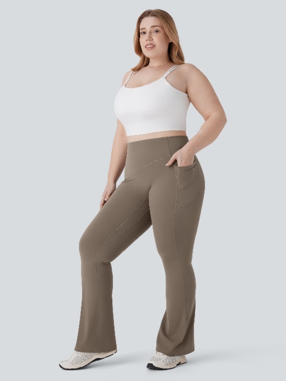 HALARA Ultra-sculpt butt scrunch lifting high-waist tummy control flare leggings